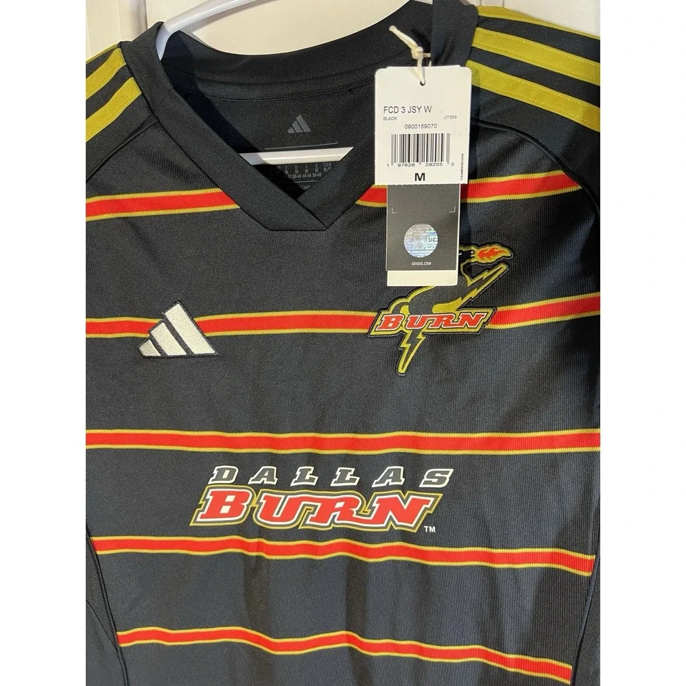 adidas Dallas Burn FC Dallas 2025 Archive Jersey Mens M Black JI7358 NWT MLS